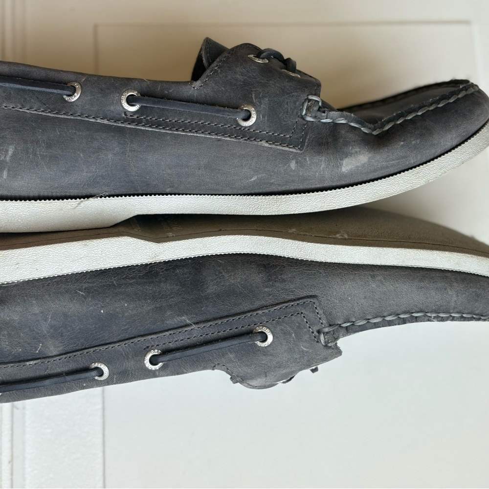 Sperry Men’s Boat Shoe Slip On Loafer Gray/Blue Size 8.5 - Picture 4 of 6